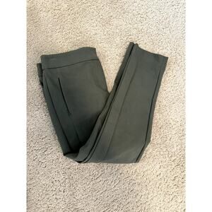 LOFT Ann Taylor Petites Olive Green Cropped Ankle Slacks